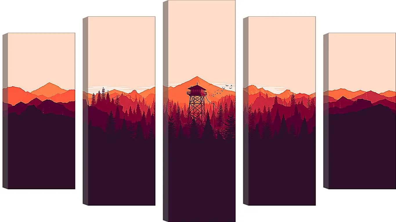 Модульная картина - Firewatch
