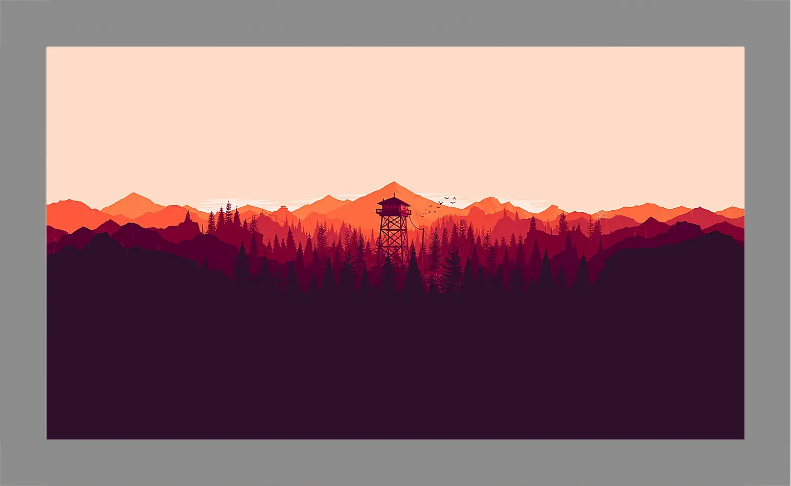 Картина в раме - Firewatch
