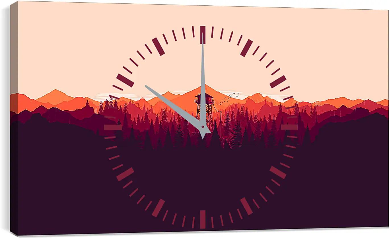 Часы картина - Firewatch
