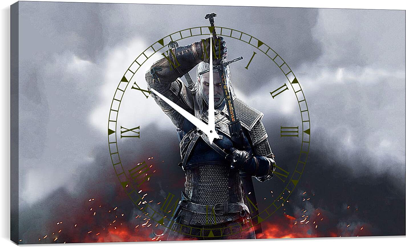 Часы картина - The Witcher 3 (Ведьмак), Геральт из Ривии