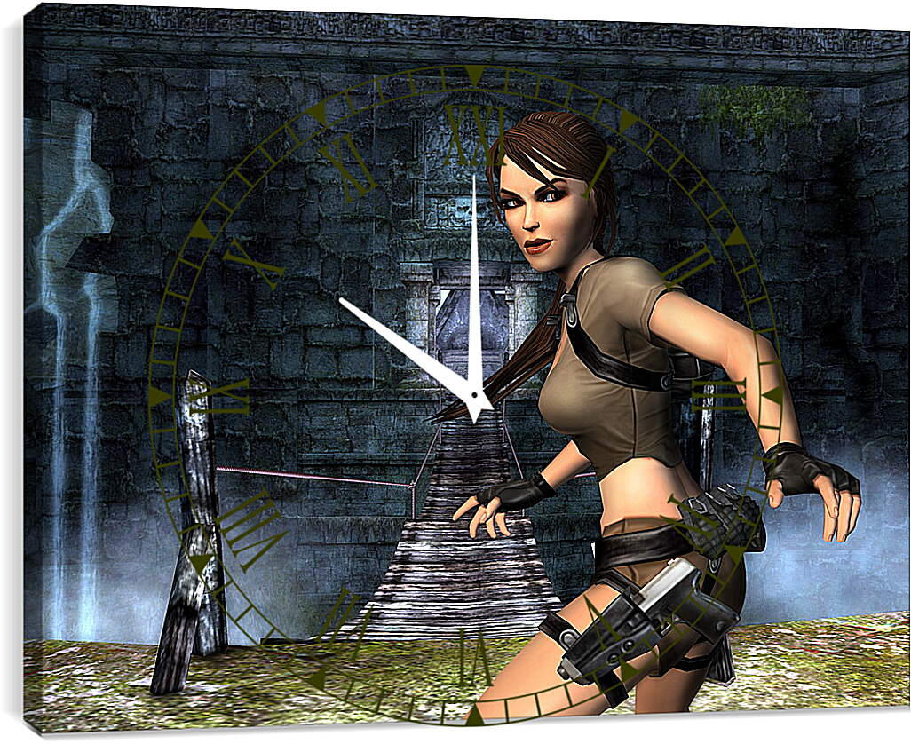 Часы картина - Tomb Raider Legend