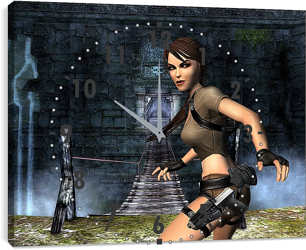 Часы картина - Tomb Raider Legend