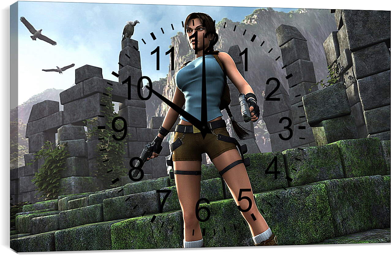 Часы картина - Tomb Raider Legend