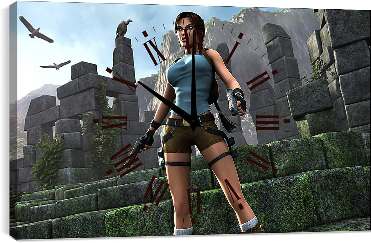 Часы картина - Tomb Raider Legend