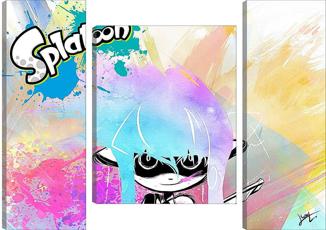 Модульная картина - Splatoon
