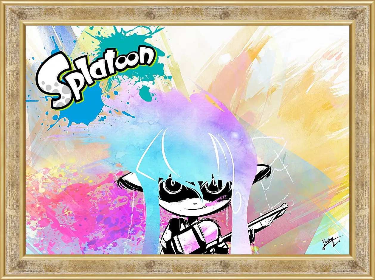 Картина в раме - Splatoon
