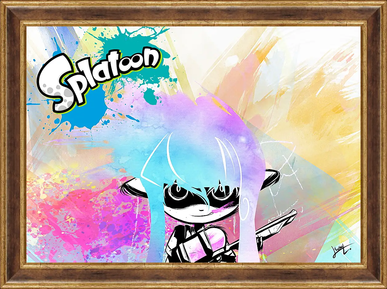 Картина в раме - Splatoon
