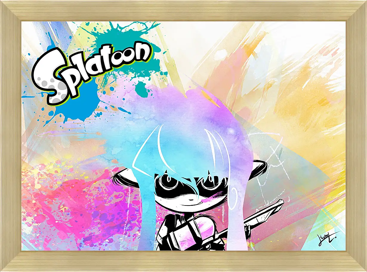 Картина в раме - Splatoon
