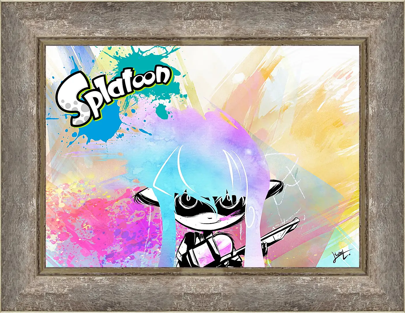 Картина в раме - Splatoon
