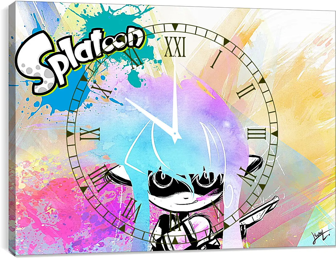 Часы картина - Splatoon
