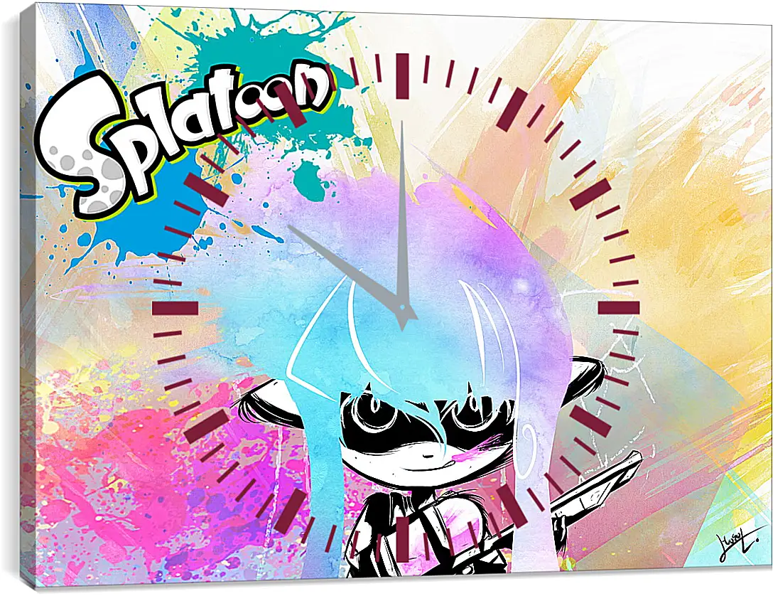 Часы картина - Splatoon
