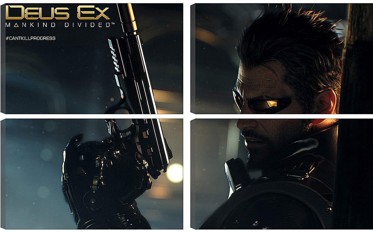 Модульная картина - Deus Ex: Mankind Divided
