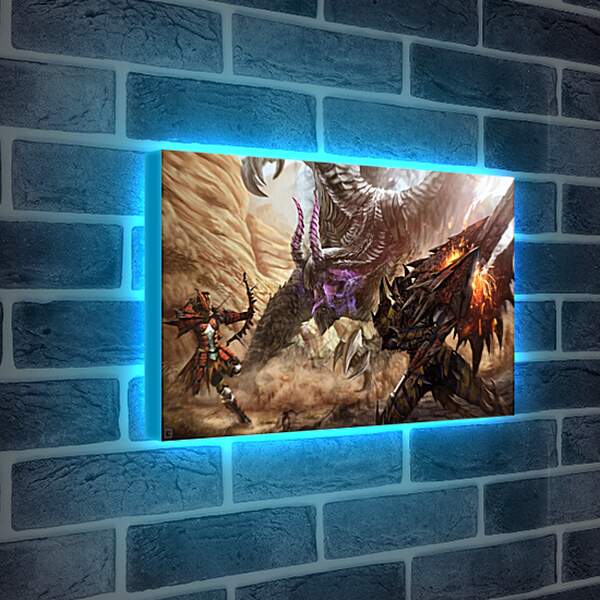 Лайтбокс световая панель - Monster Hunter 4 Ultimate
