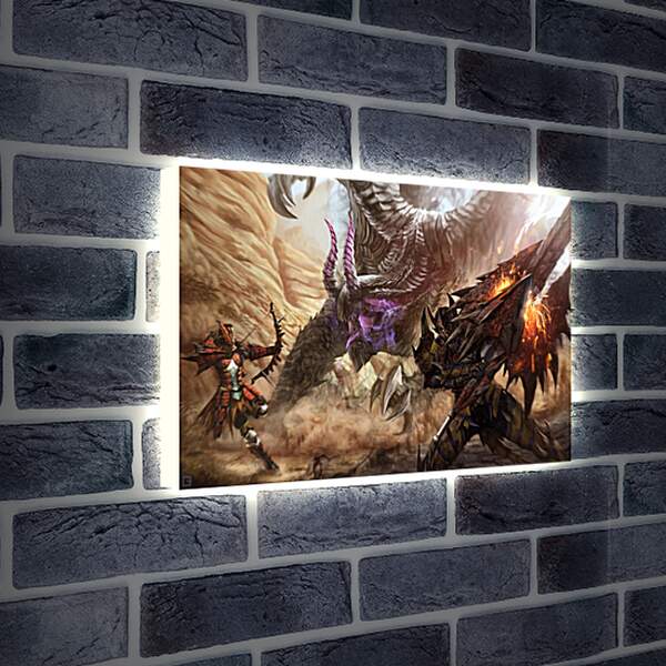 Лайтбокс световая панель - Monster Hunter 4 Ultimate

