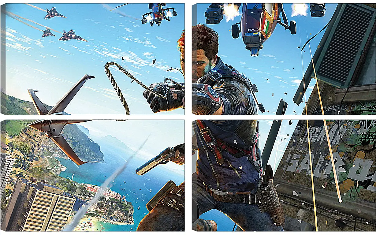 Модульная картина - Just Cause 3
