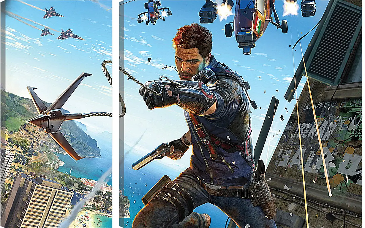 Модульная картина - Just Cause 3
