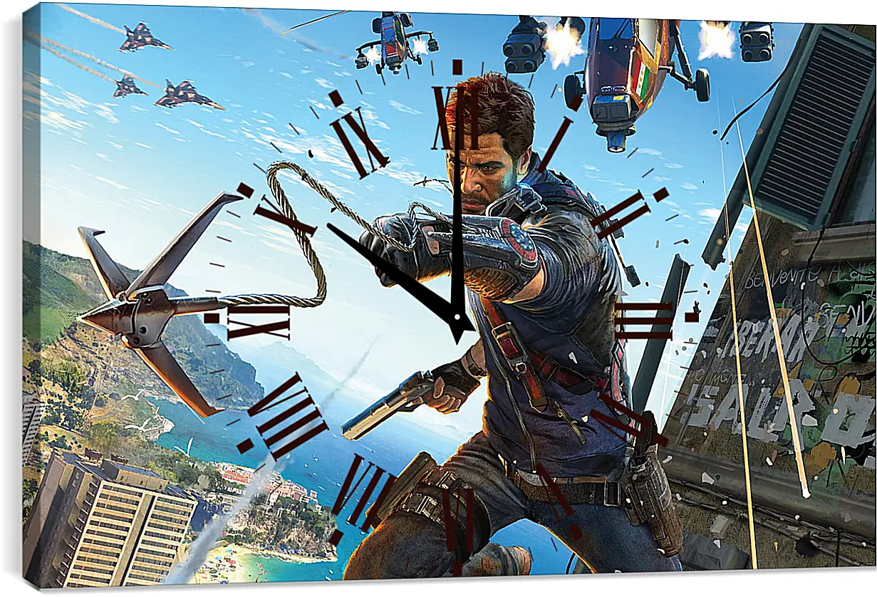 Часы картина - Just Cause 3
