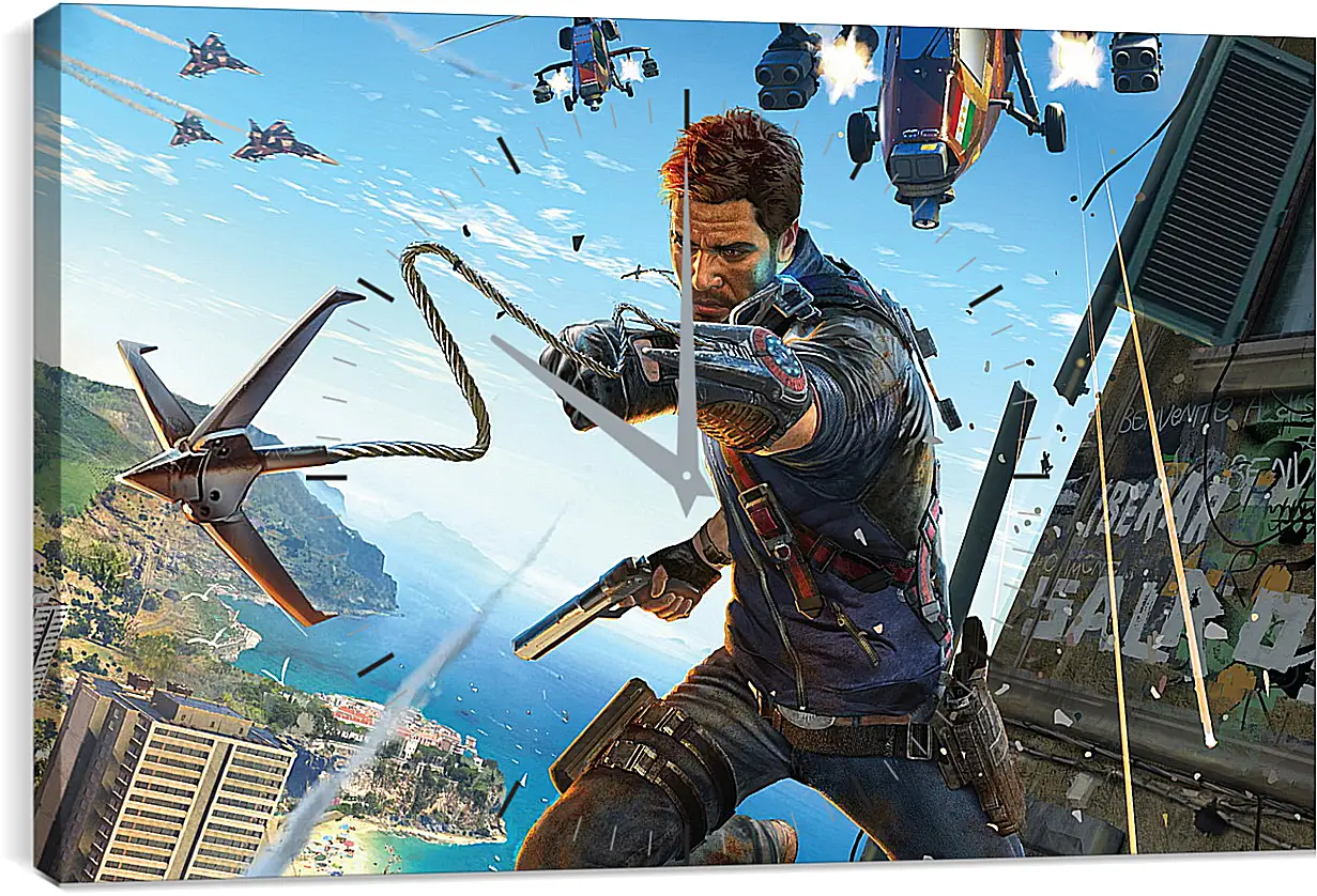 Часы картина - Just Cause 3
