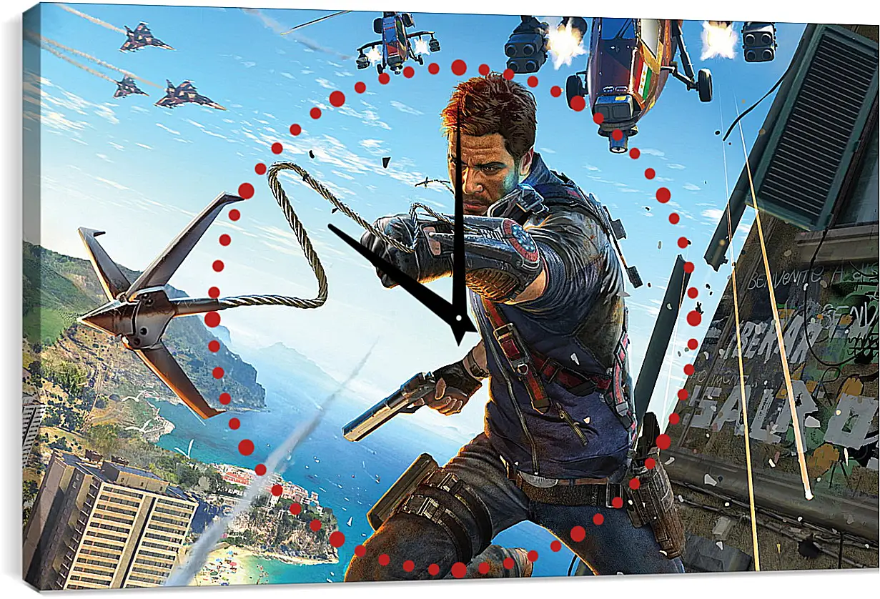 Часы картина - Just Cause 3
