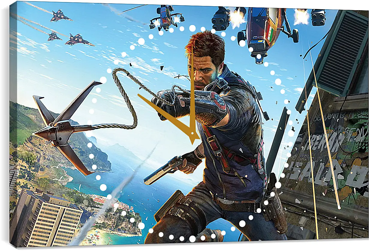 Часы картина - Just Cause 3
