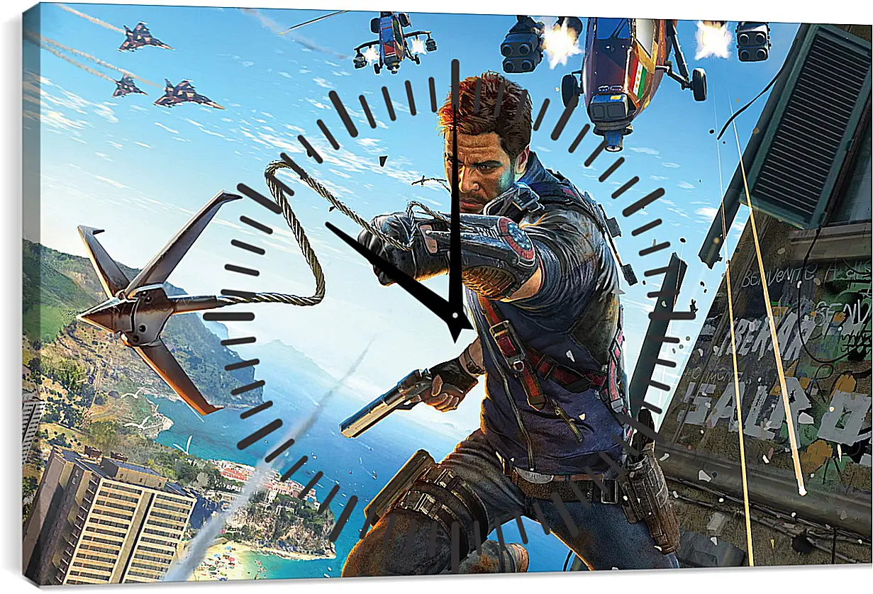 Часы картина - Just Cause 3
