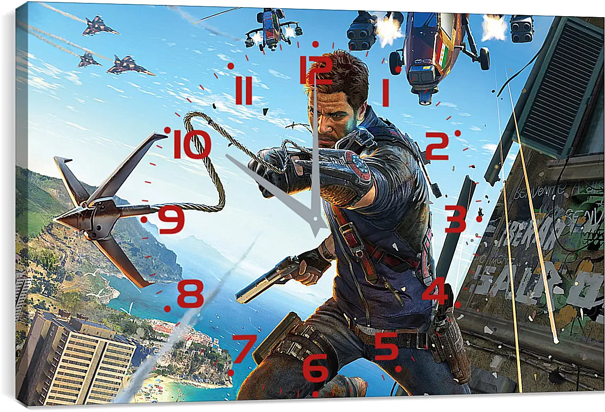 Часы картина - Just Cause 3
