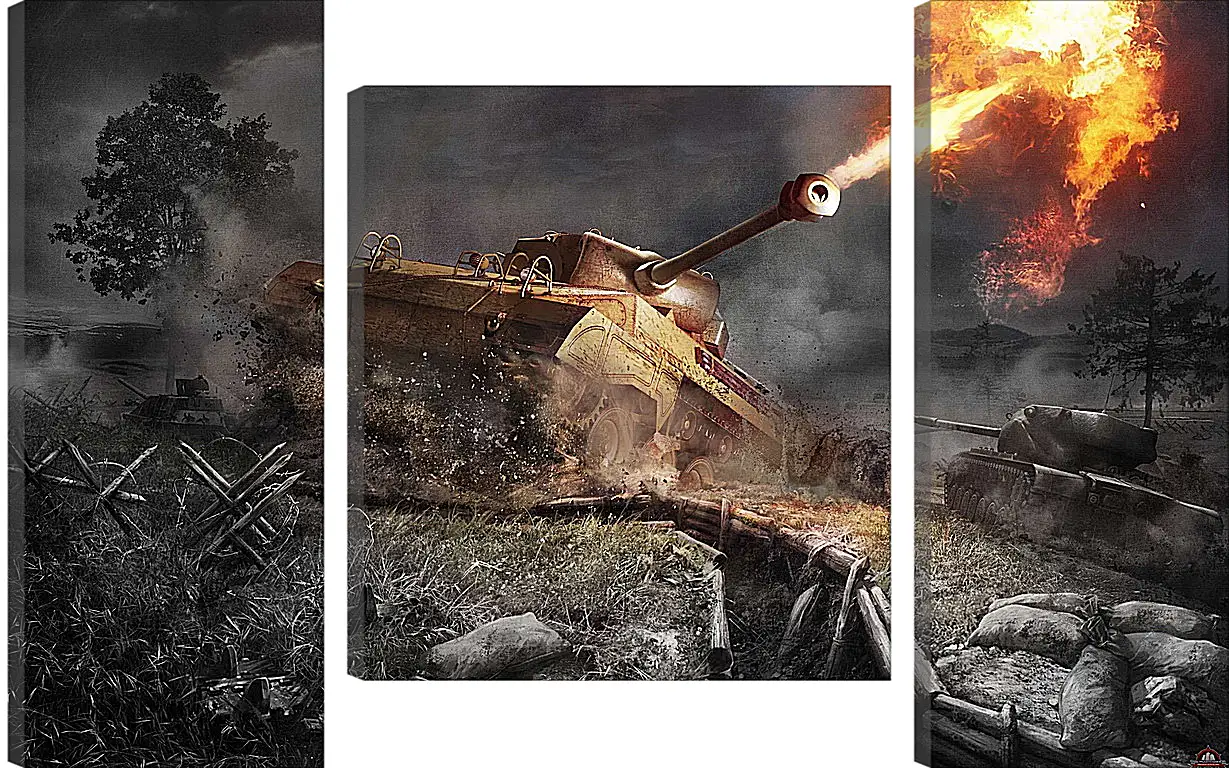 Модульная картина - World Of Tanks