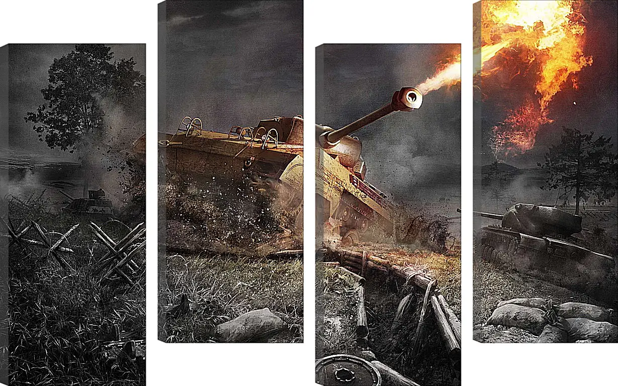 Модульная картина - World Of Tanks
