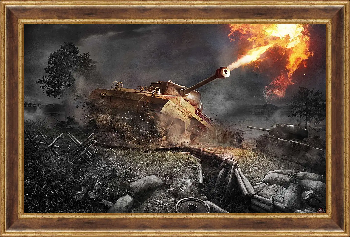 Картина в раме - World Of Tanks