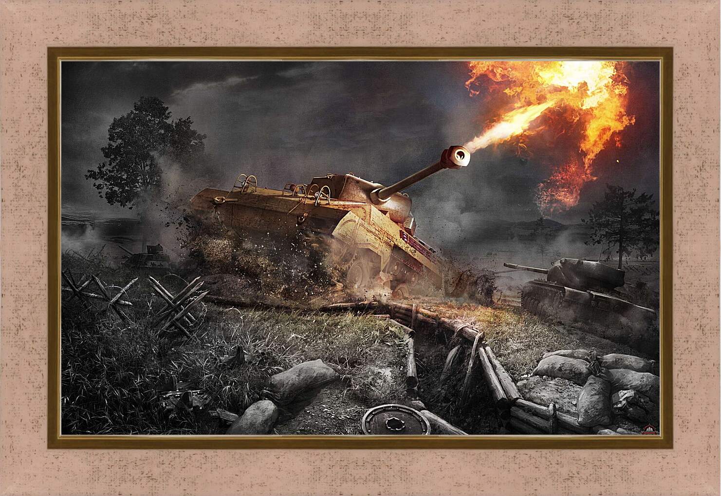 Картина в раме - World Of Tanks