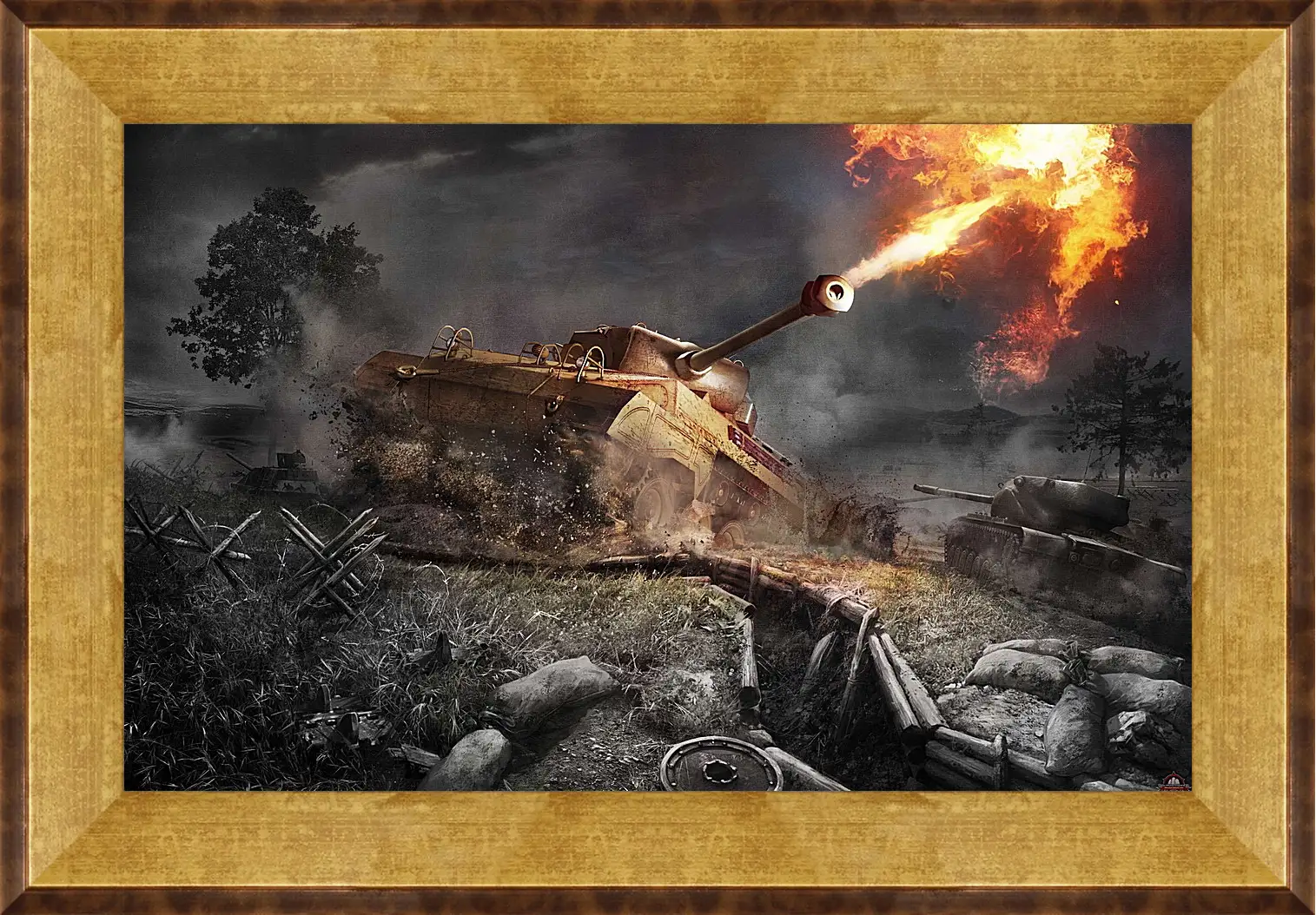 Картина в раме - World Of Tanks