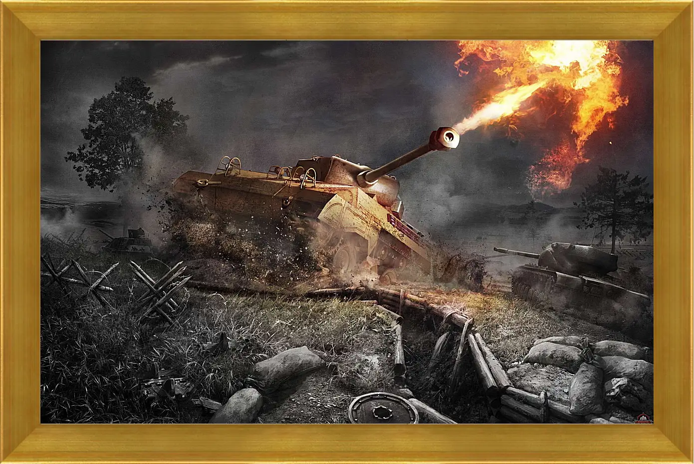 Картина в раме - World Of Tanks