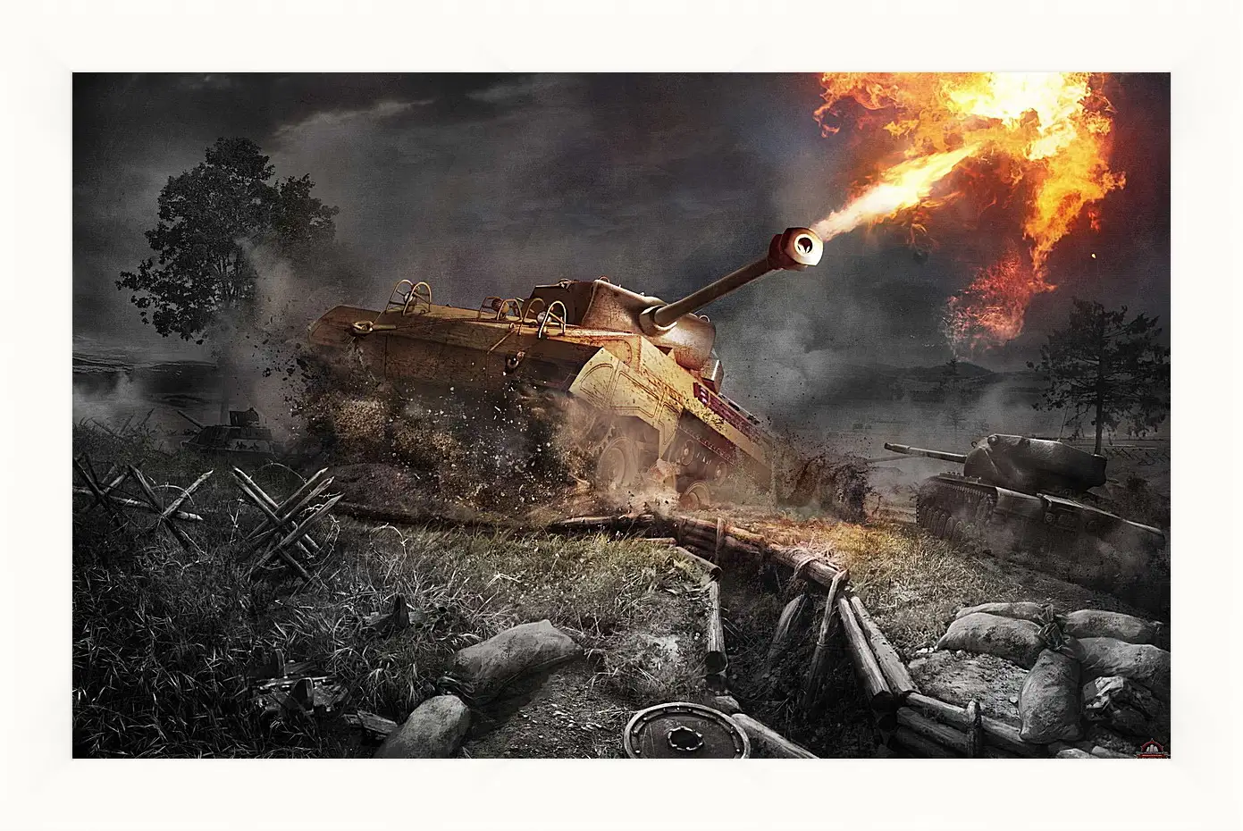 Картина в раме - World Of Tanks