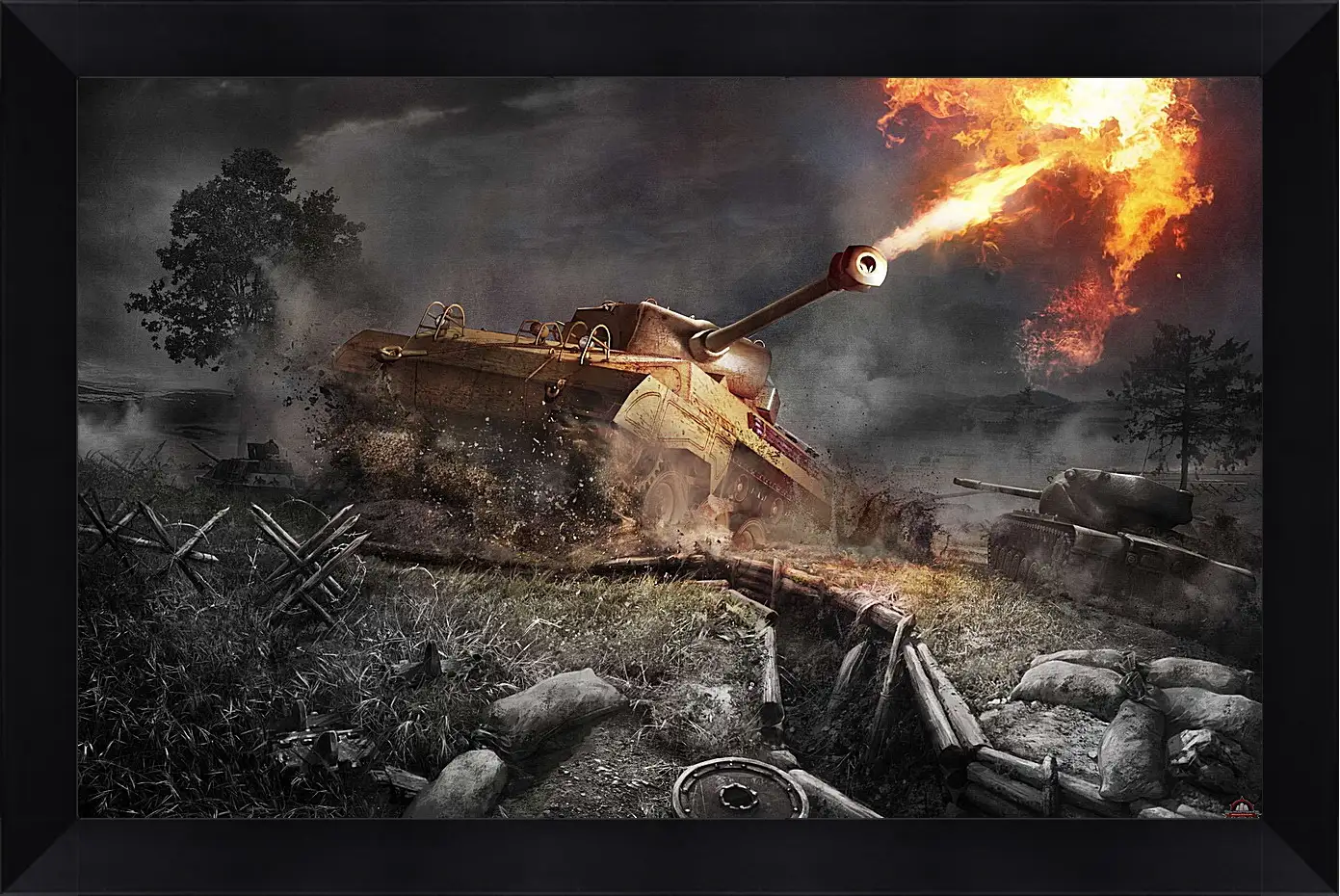 Картина в раме - World Of Tanks