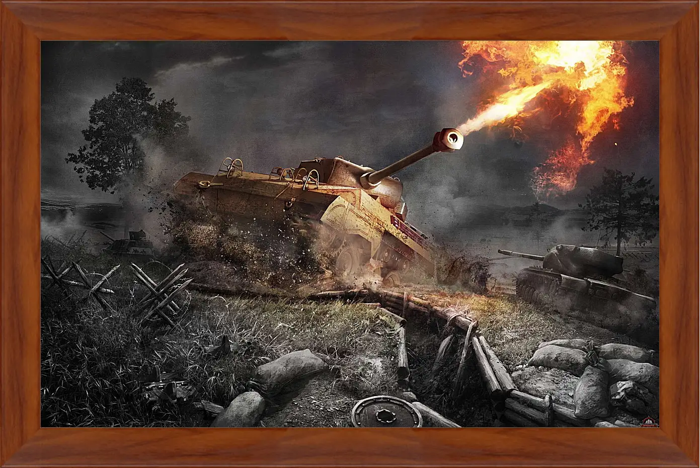 Картина в раме - World Of Tanks