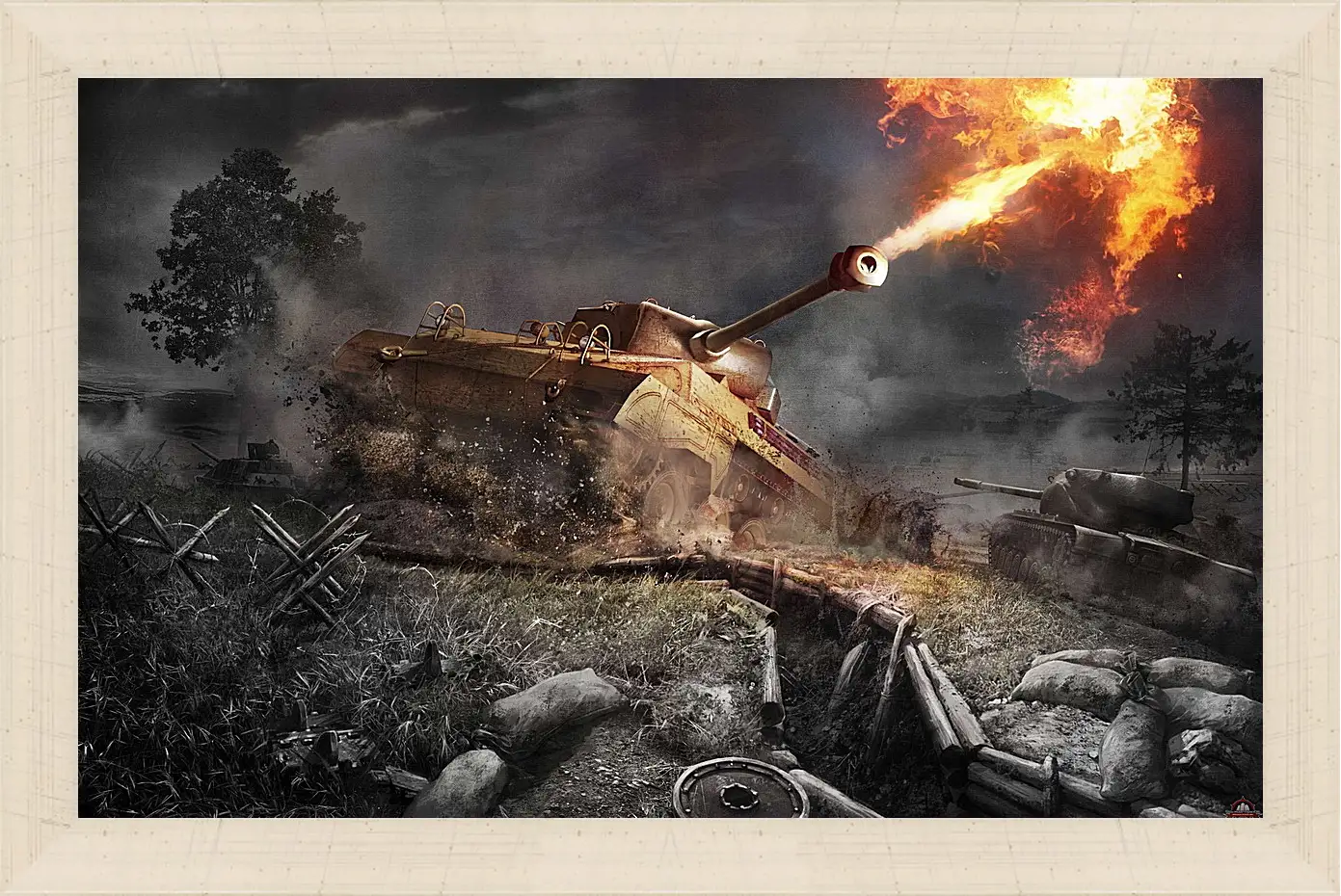 Картина в раме - World Of Tanks