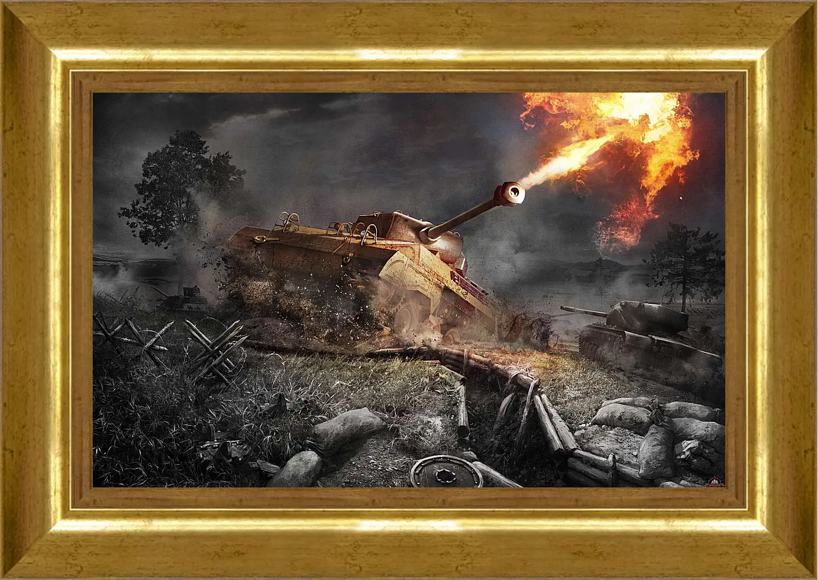 Картина в раме - World Of Tanks