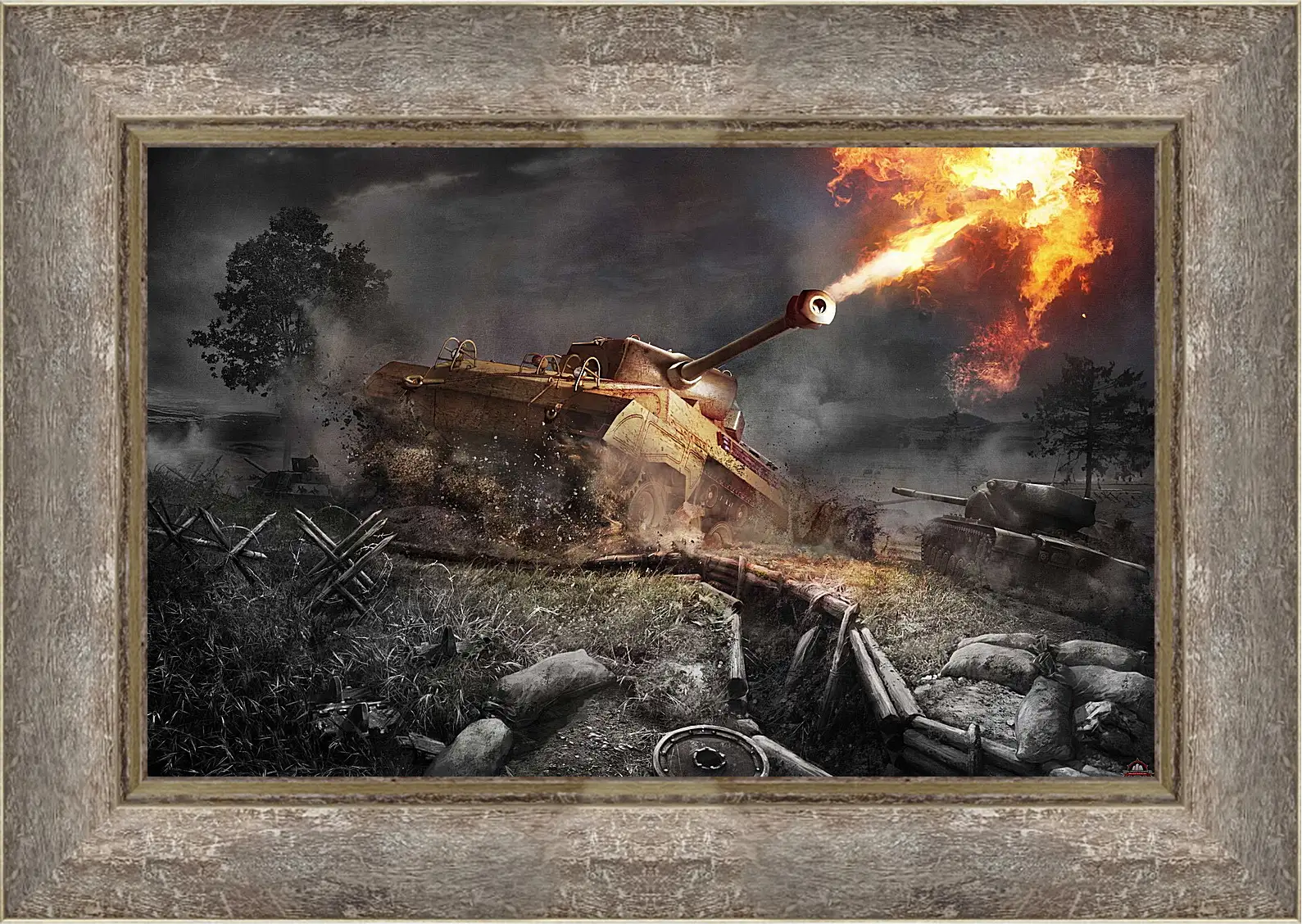 Картина в раме - World Of Tanks