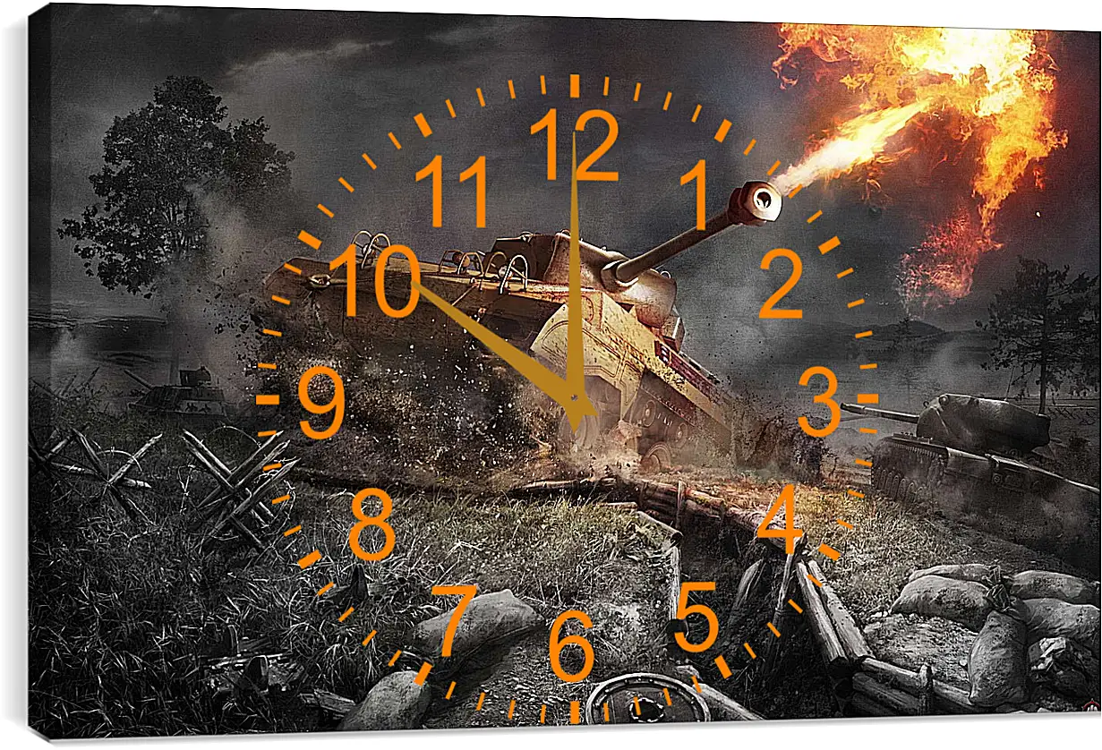 Часы картина - World Of Tanks