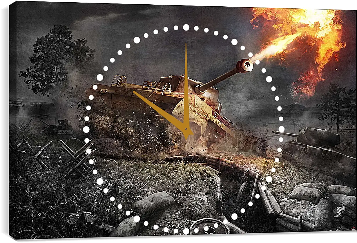 Часы картина - World Of Tanks