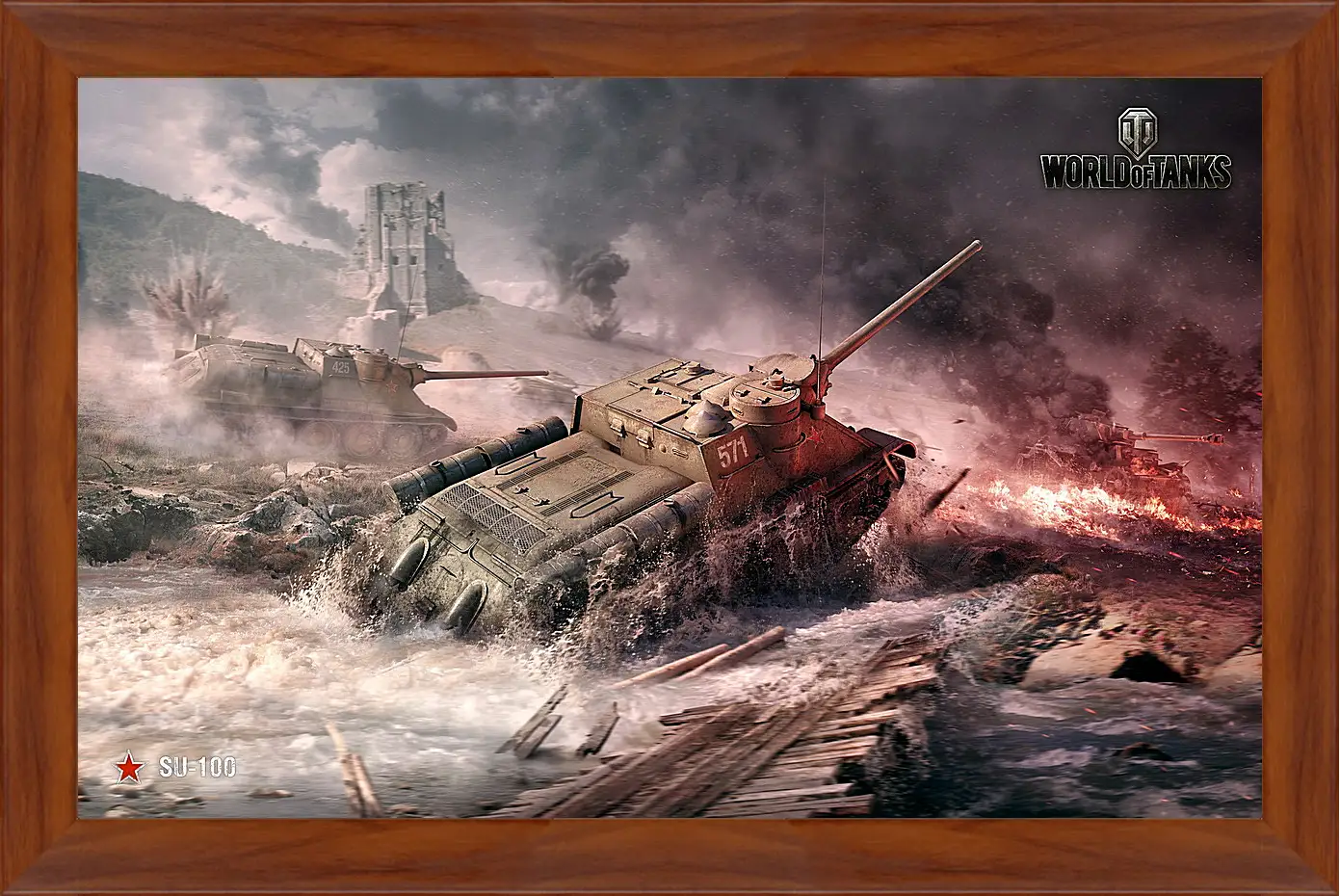 Картина в раме - World Of Tanks