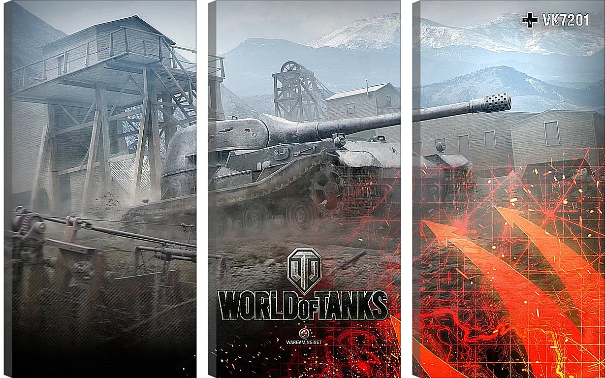 Модульная картина - World Of Tanks