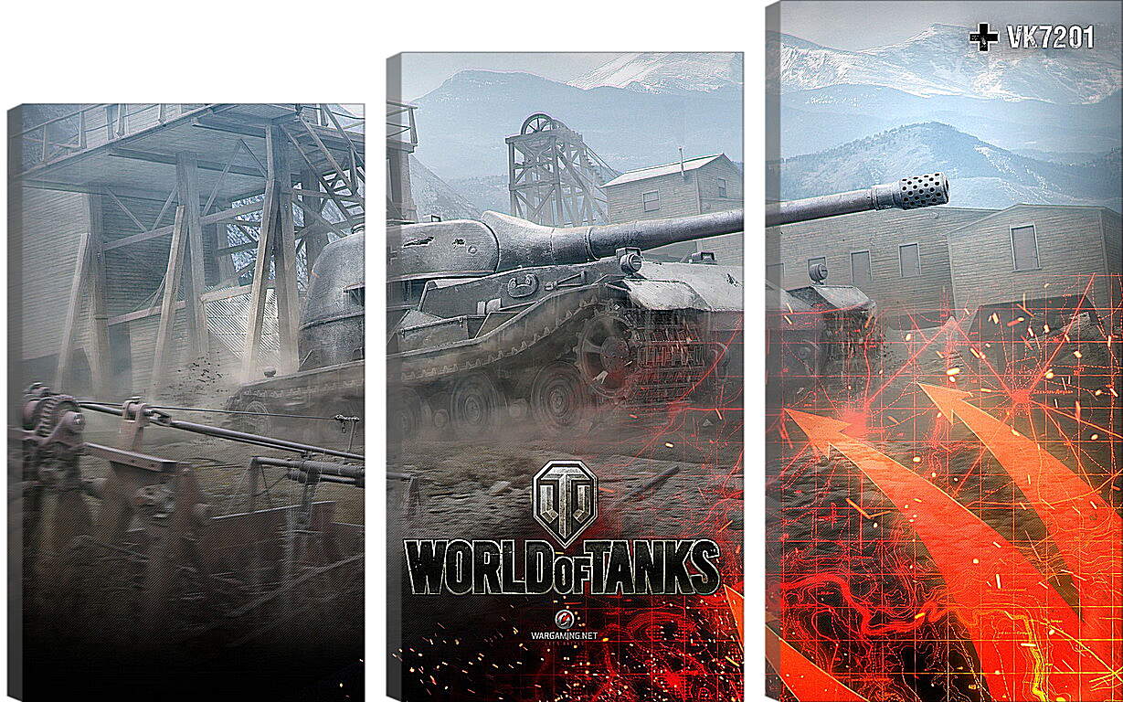 Модульная картина - World Of Tanks