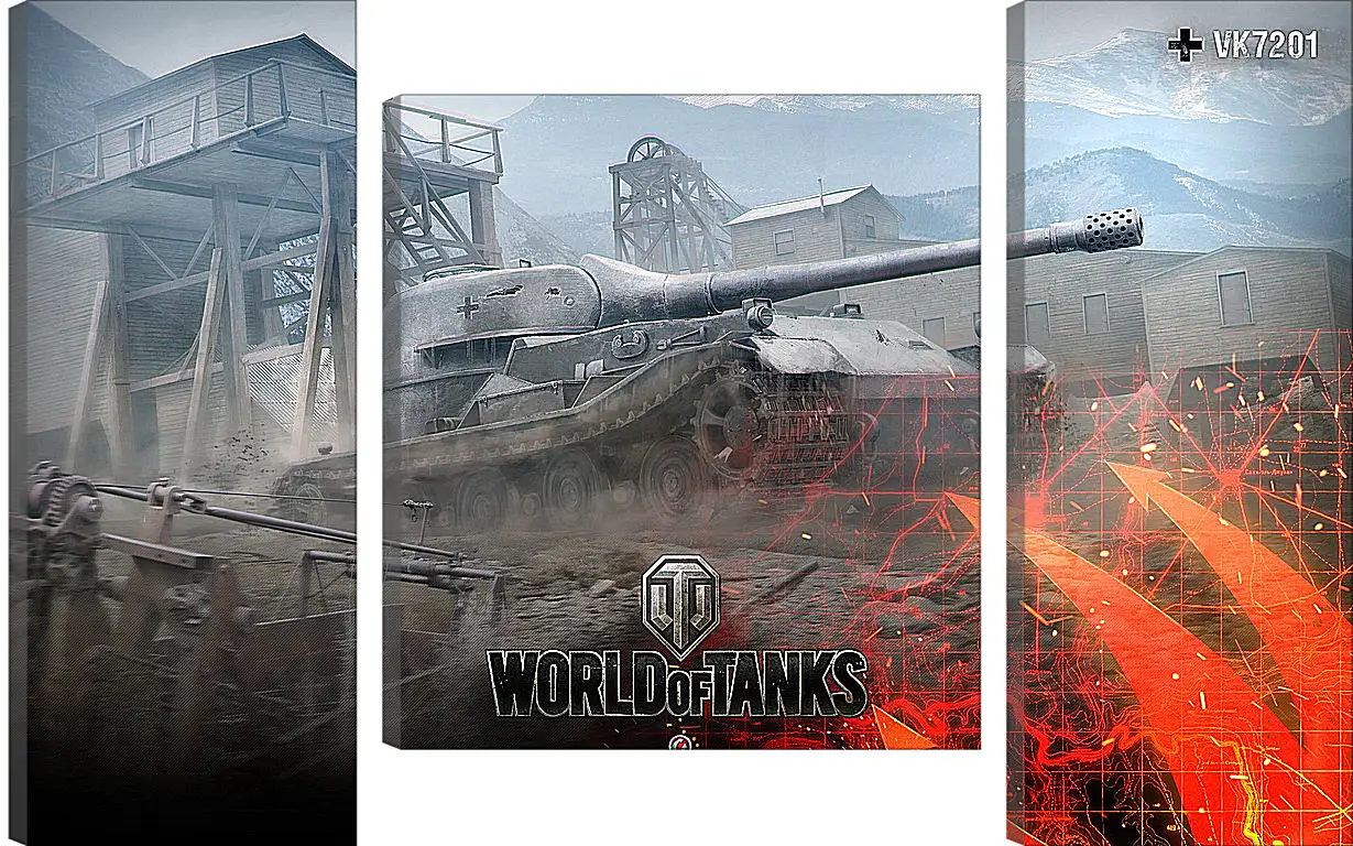 Модульная картина - World Of Tanks