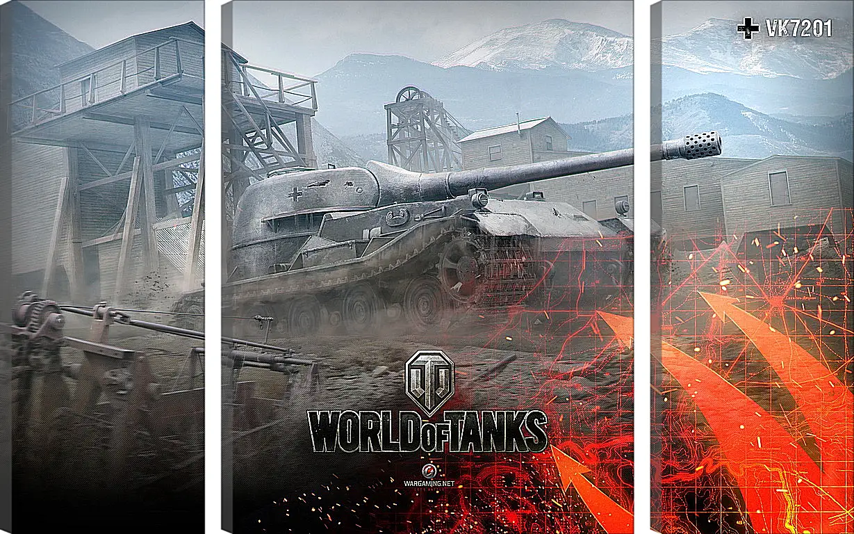 Модульная картина - World Of Tanks