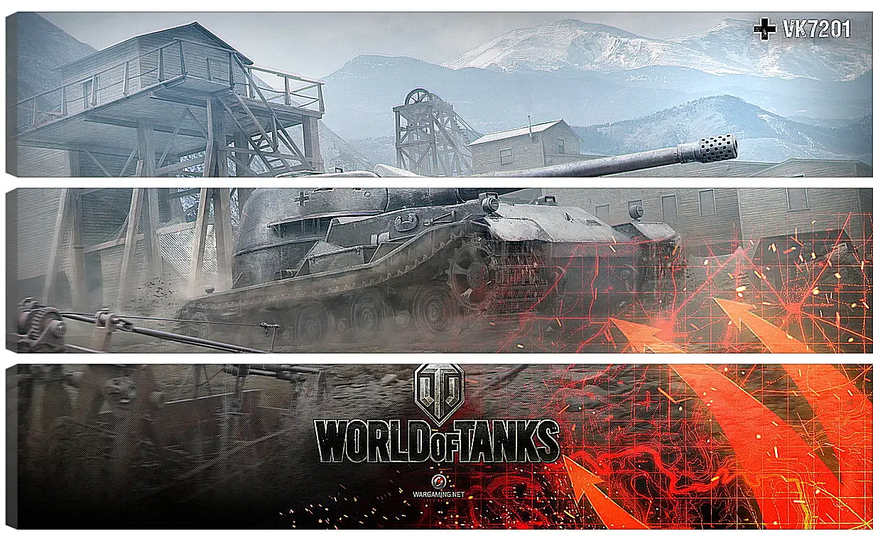 Модульная картина - World Of Tanks