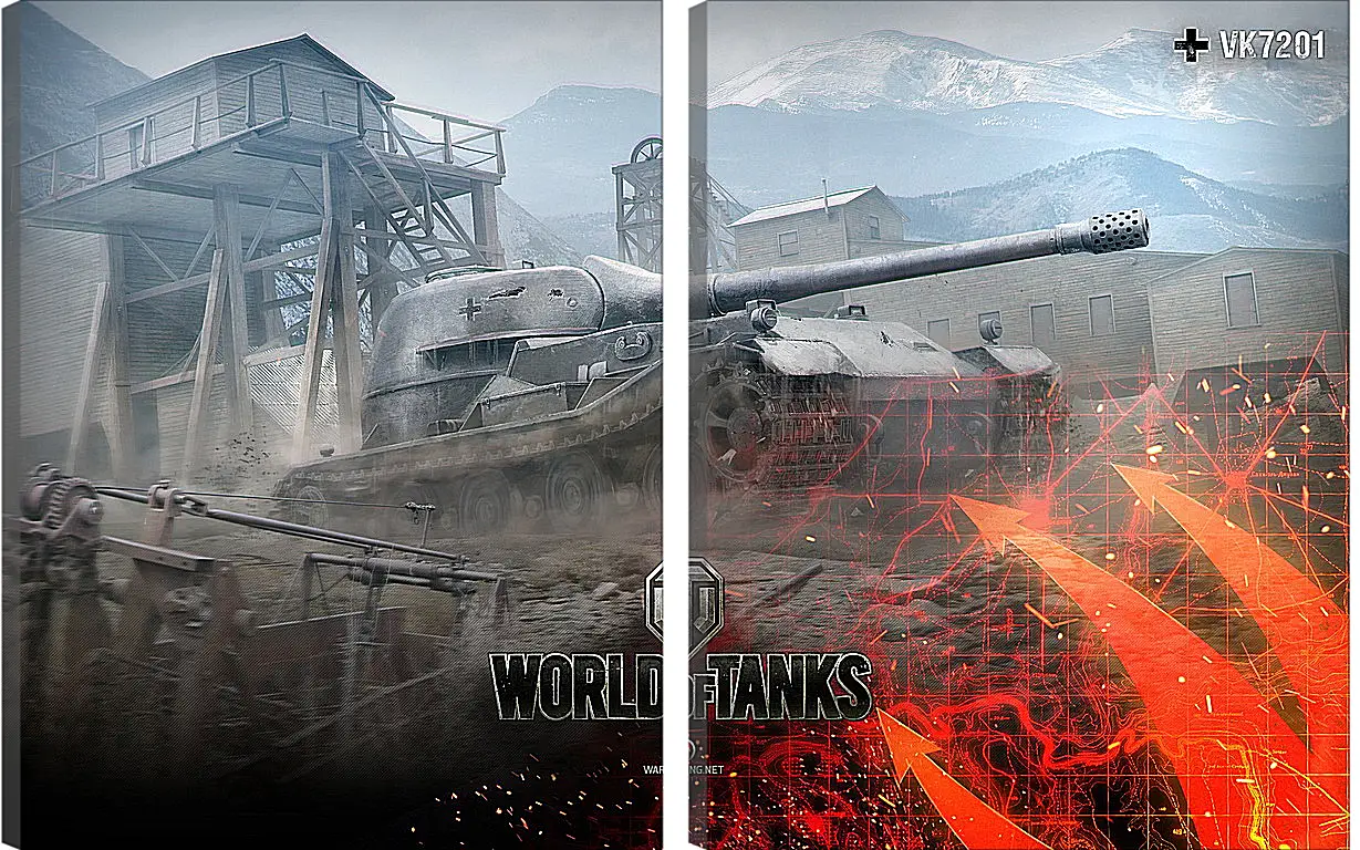 Модульная картина - World Of Tanks