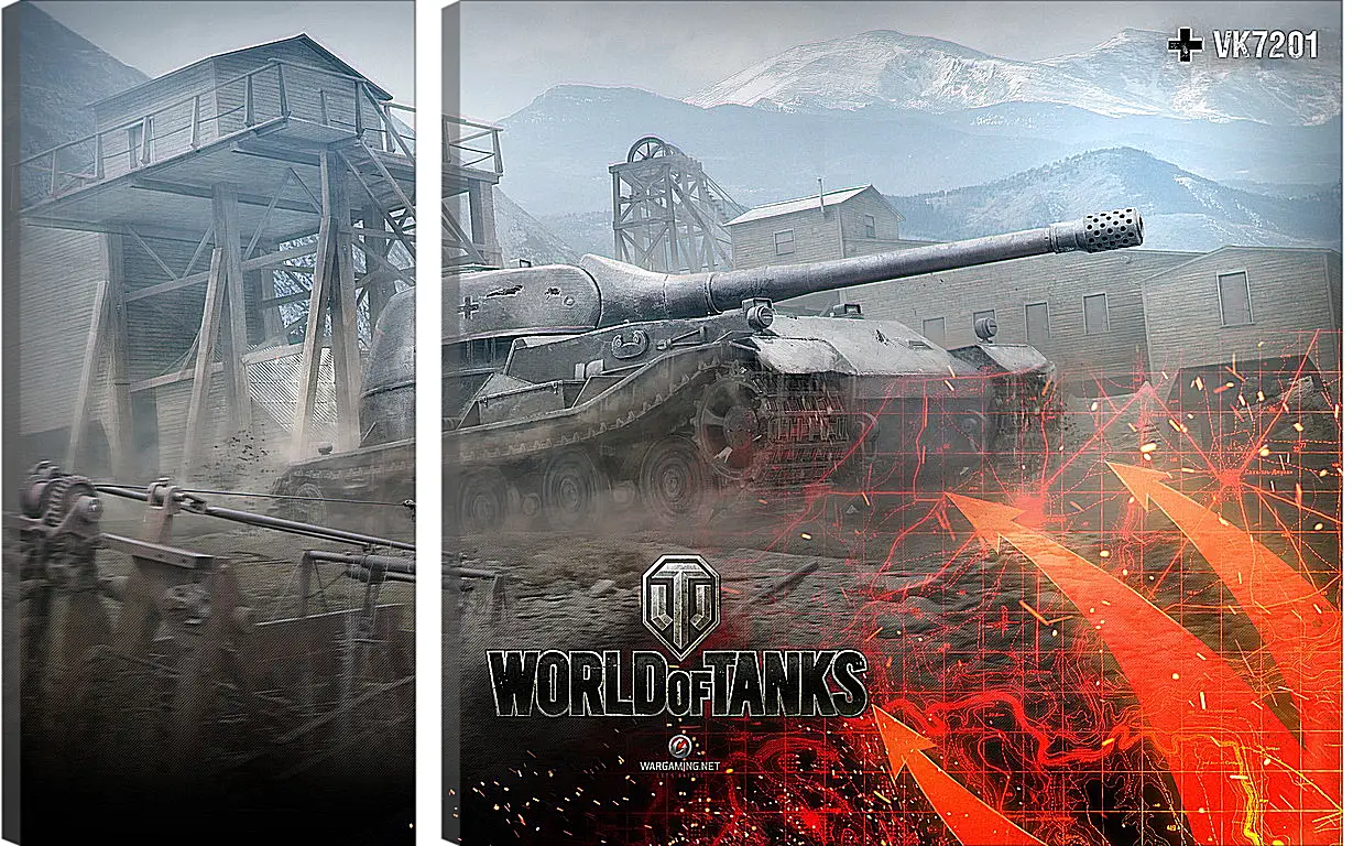 Модульная картина - World Of Tanks