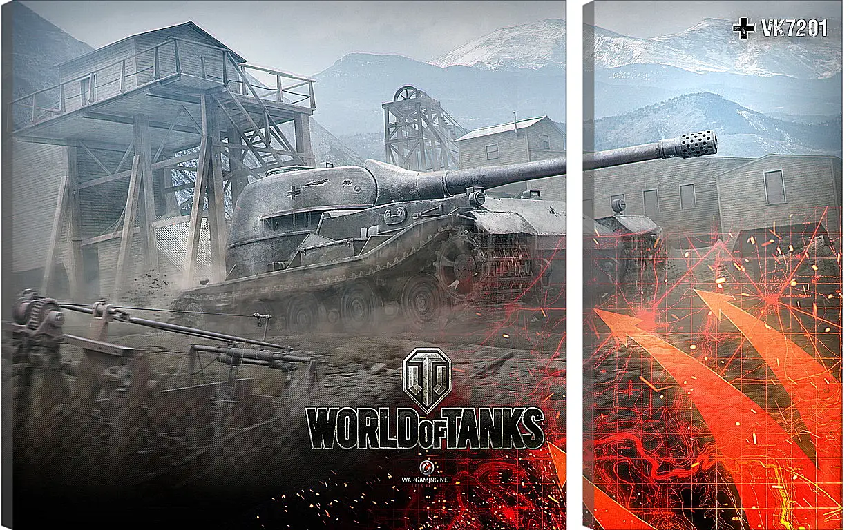 Модульная картина - World Of Tanks