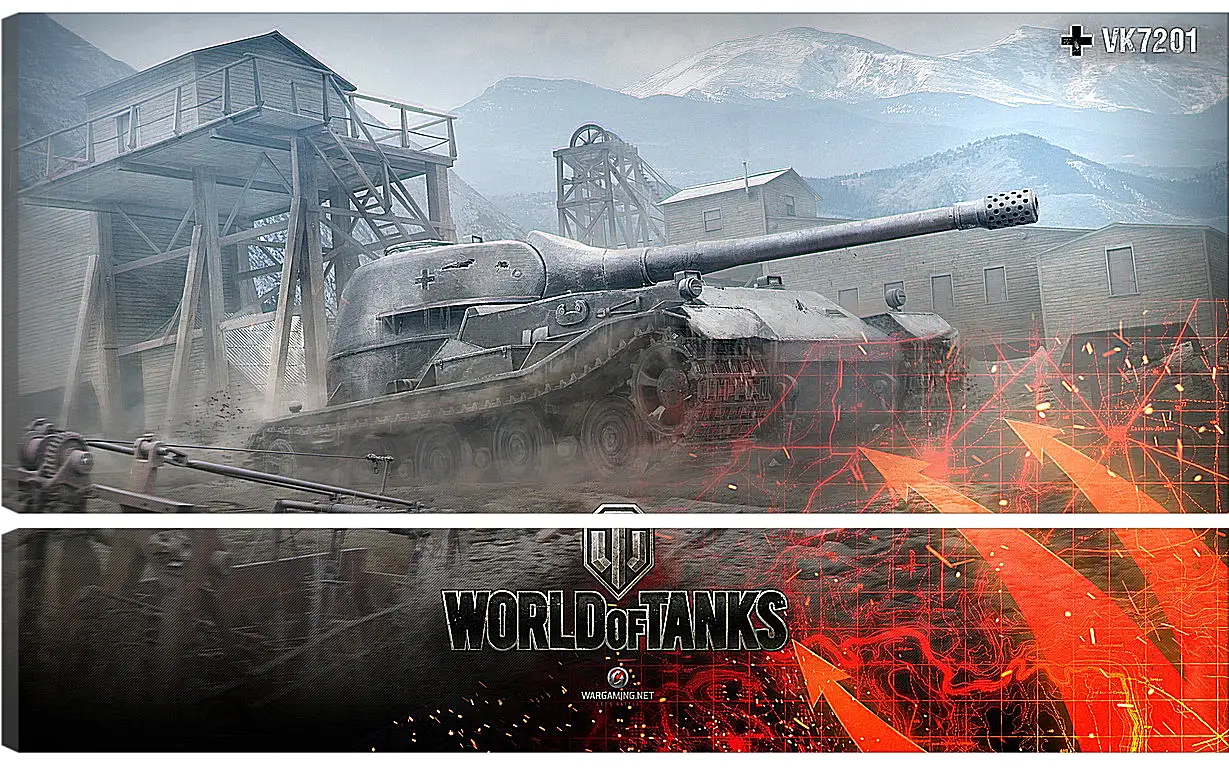 Модульная картина - World Of Tanks